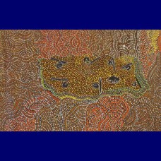 Aboriginal Art Canvas - Betty West -Size:89x141cm - H